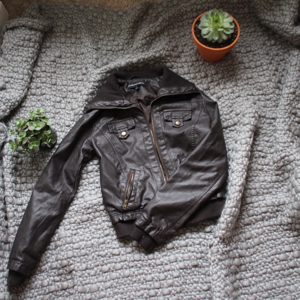 vintage leather jacket